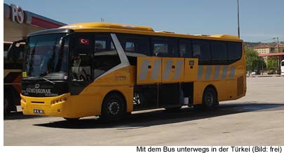 Bus fahren in der Türkei